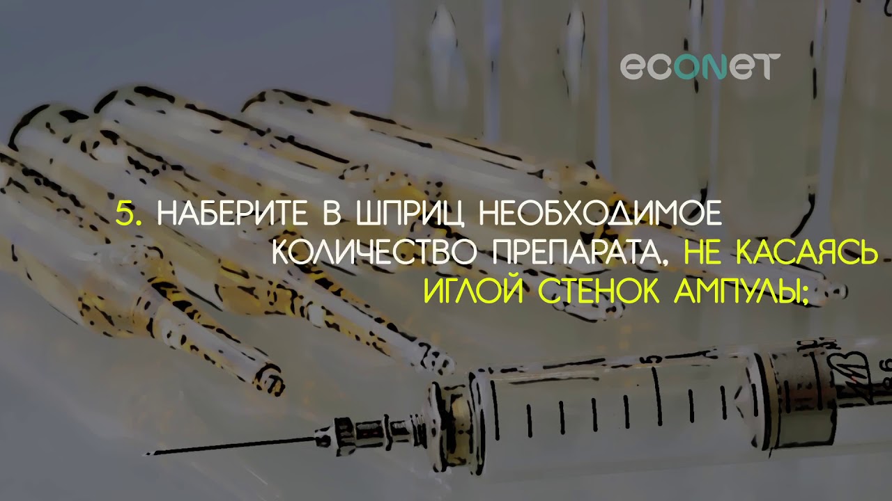 Монтаж видео из фотографий, пример ролика как делать укол