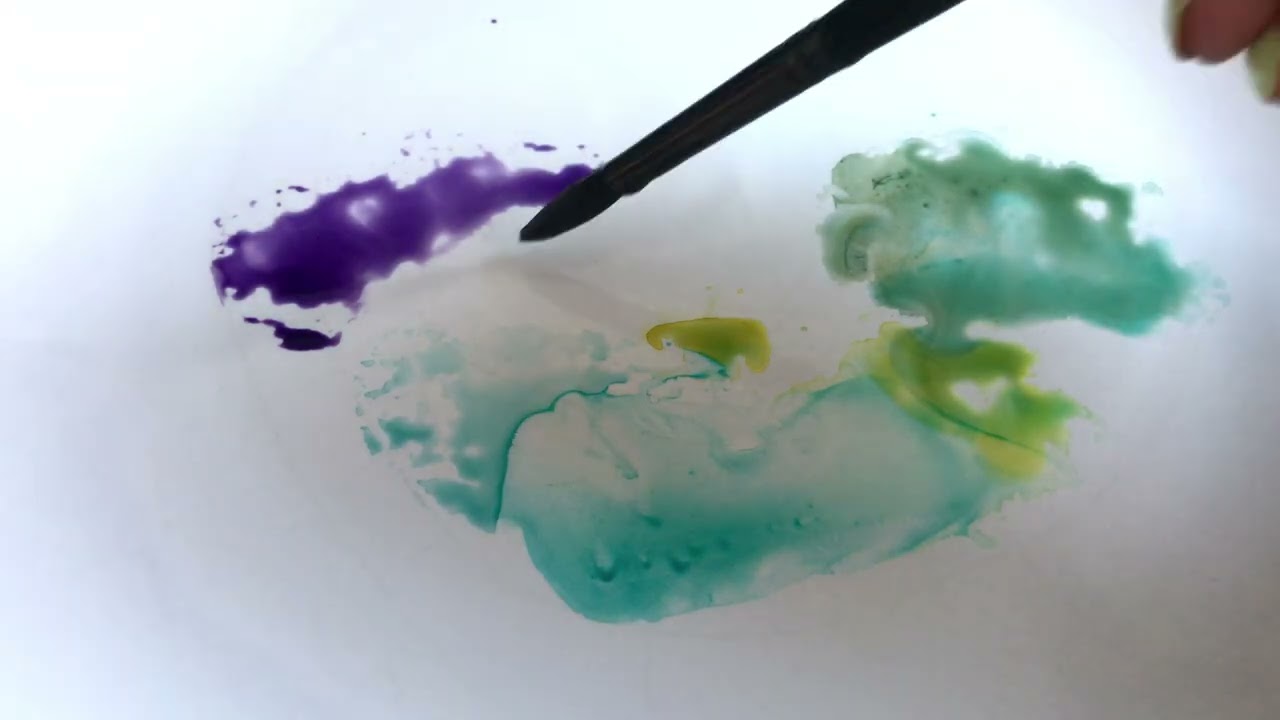 ASMR Art Process To Relax АСМР Расслабляемся смешивая краски
