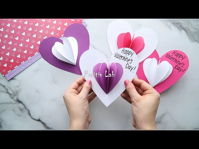 Валентинка своими руками из бумаги 💞🌟💝