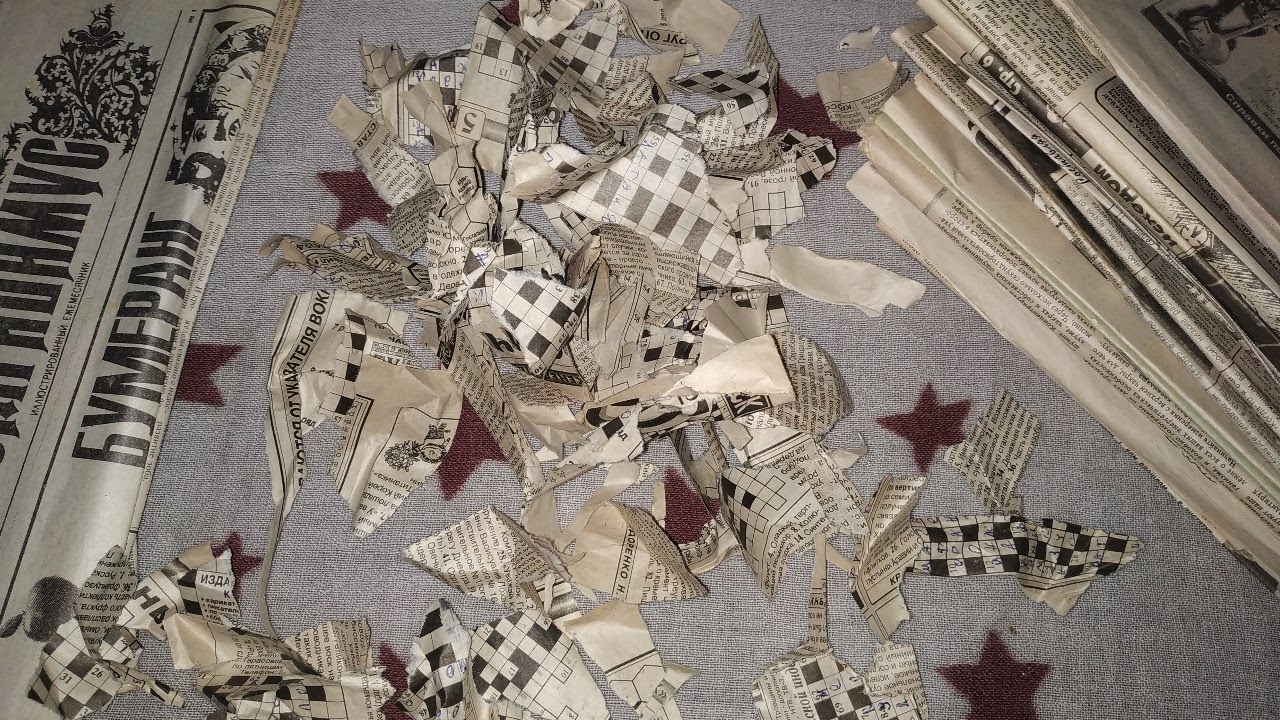 I'm Tearing Up Old Newspapers, ASMR - Rustling. Я рву старые газеты, АСМР - шуршание.