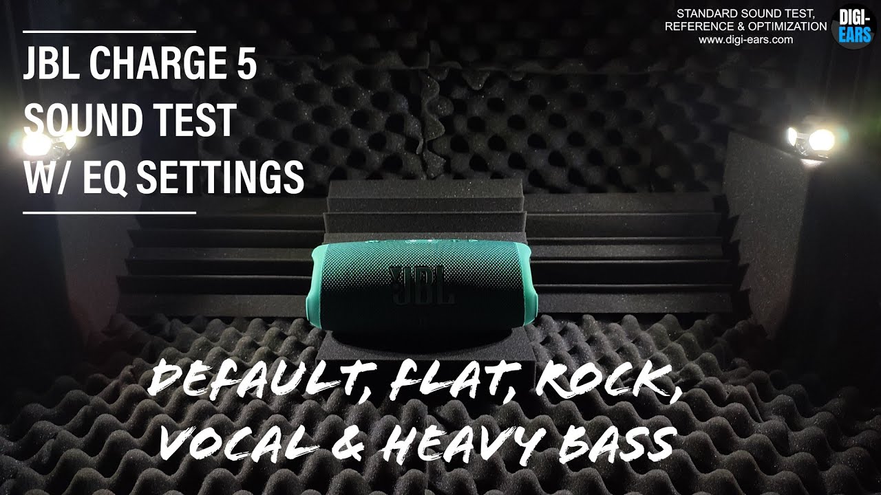 JBL Charge 5 Bluetooth Speaker Sound Test  EQ Settings