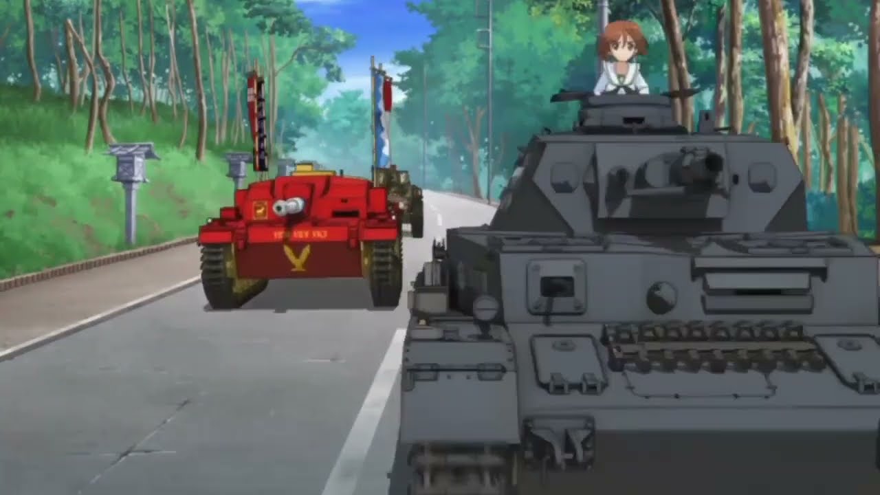 Девушки и танки но это тема погони из Смешариков memes girlsundpanzer tank anime