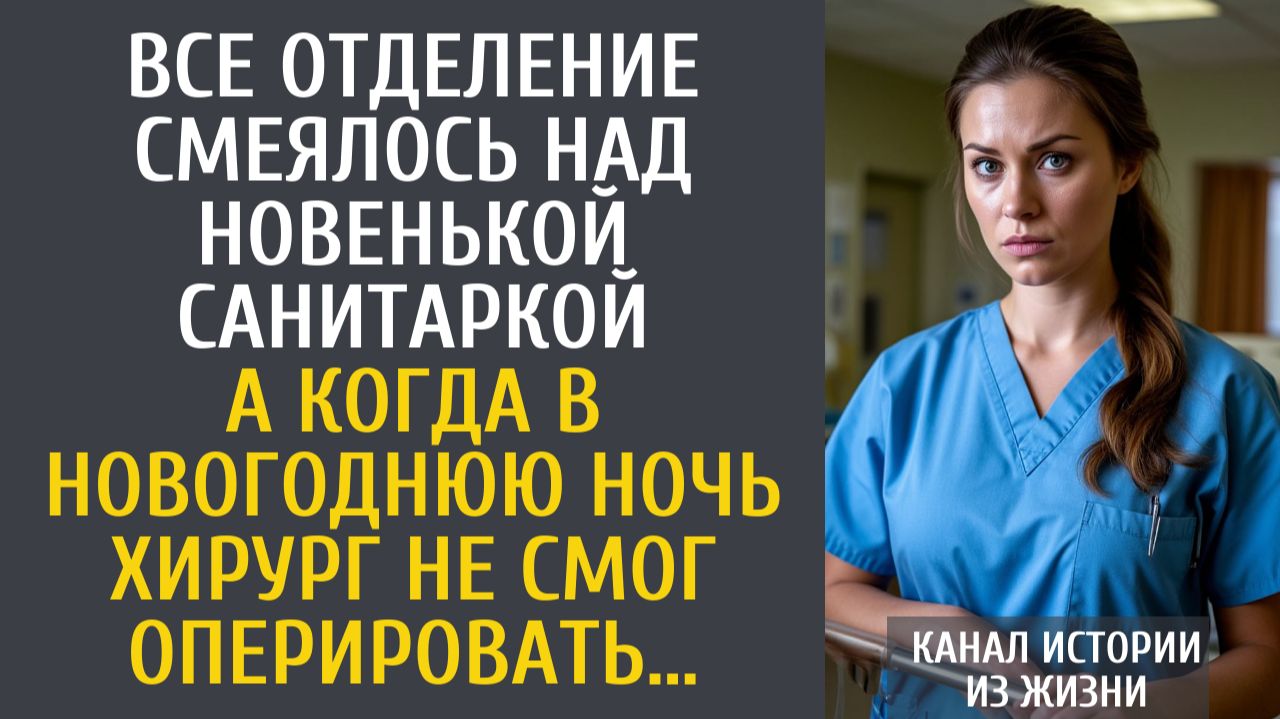 Истории из жизни Все отделение смеялось над новенькой санитаркой… А когда ночью хирург не смог…