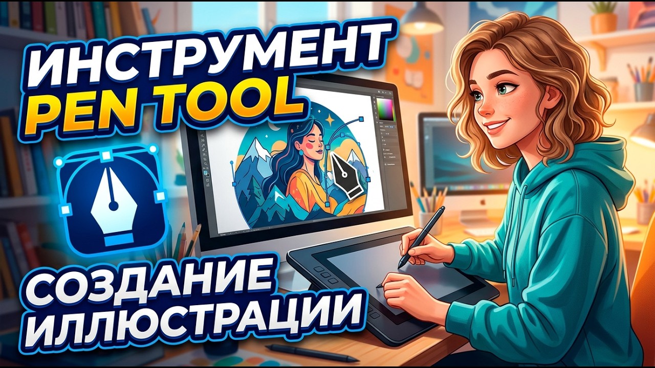 Pen Tool в Illustrator | Рисуем иллюстрацию от начала до конца