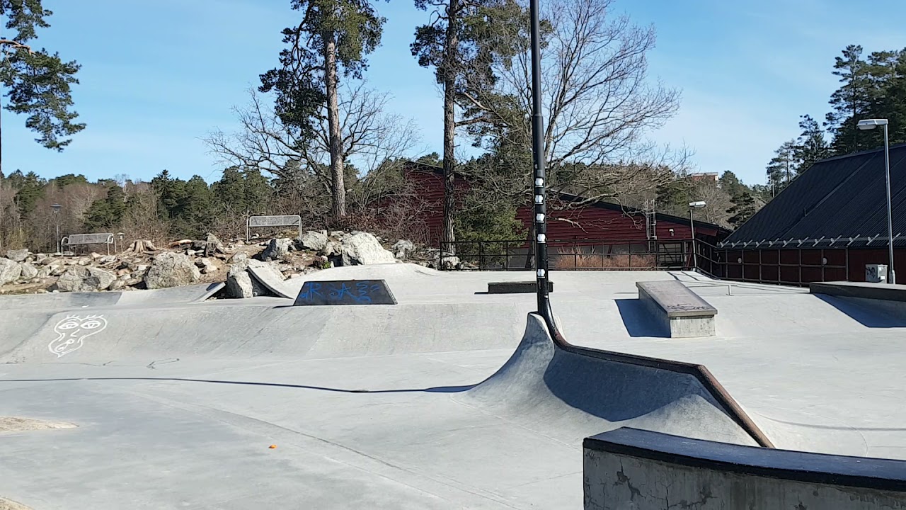Green Screen Background And Concrete Skateboard Park/Chroma Key Backgrounds