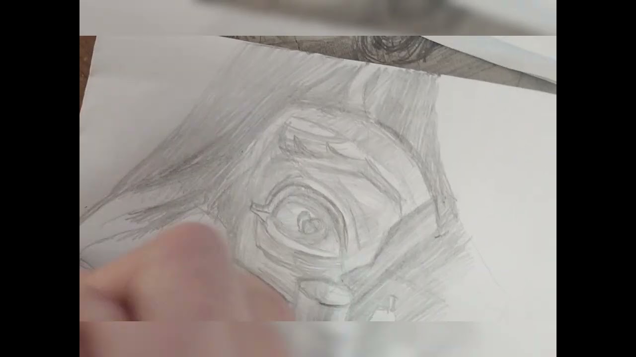 Рисунок натюрморт з гіпсовим оком.
