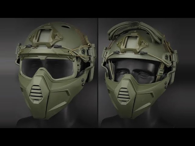 Тактическая полумаска и очки для шлема Алиэкспресс Tactical Airsoft Helmet Aliexpress Страйкбол 2025
