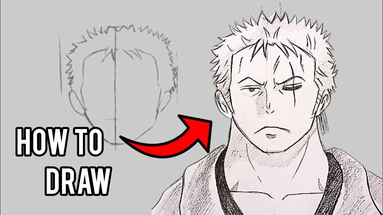 Zoro Drawing Tutorial | Easy Sketch For Beginners 🌟📚