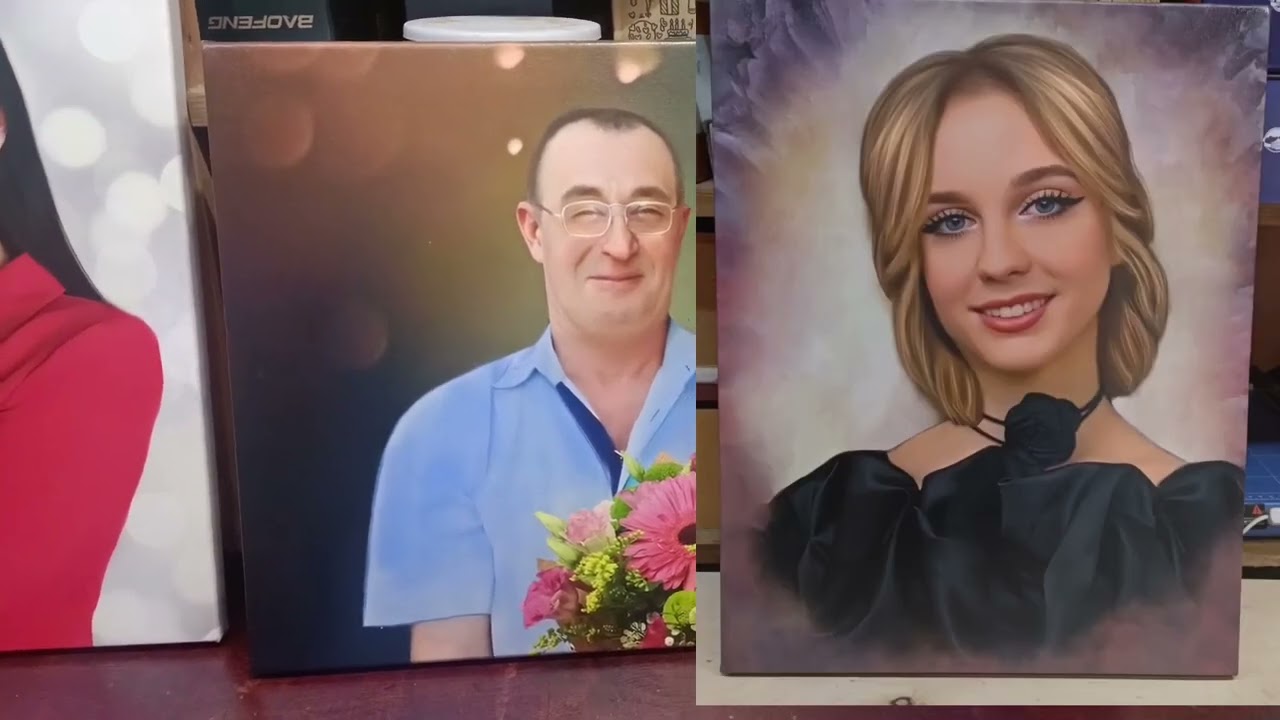 Подарок дочери от мамы: картина по фото в стиле Дрим-арт