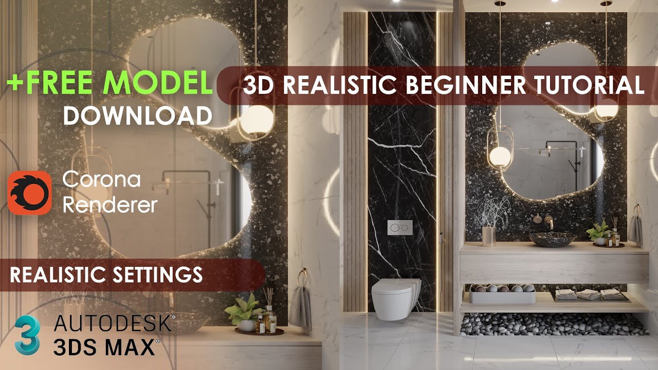 Sketchup Corona Render Beginner Tutorial || Realistic Full Arch Viz Tutorial