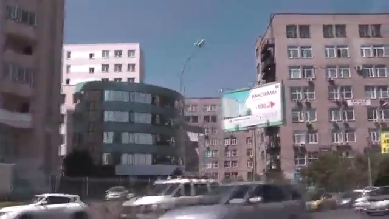 Футаж Новосибирск из окна авто Улицы 000517