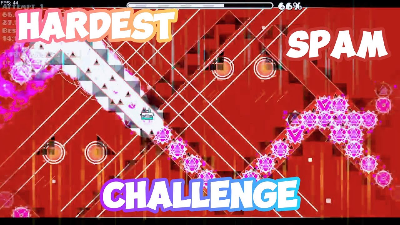 The Hardest Spam Challenge EVER! [GD] | Сложнейший Спам Челлендж Когда Либо! [GD]