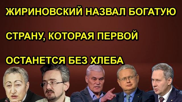 ЖИРИНОВСКИЙ НАЗВАЛ БОГАТУЮ СТРАНУ КОТОРАЯ ПЕРВОЙ ОСТАНЕТСЯ БЕЗ ХЛЕБА
