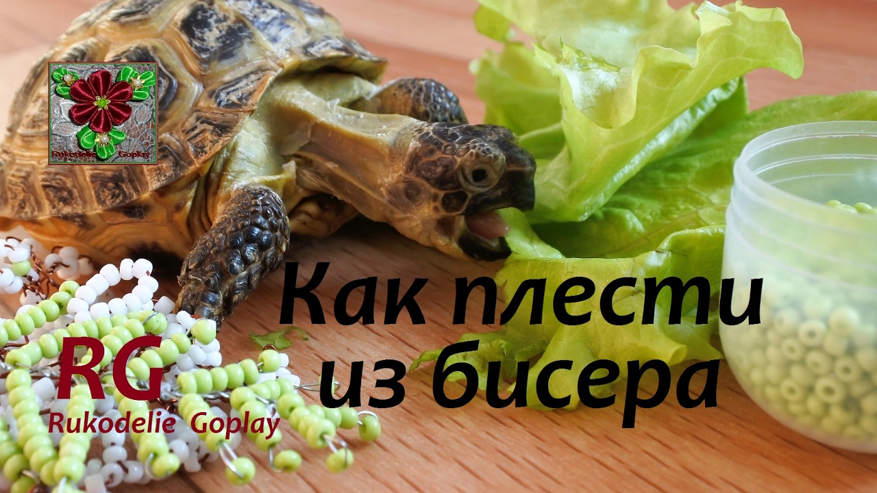 DIY Бисер Как плести из бисера лепесток схема Handmade HD