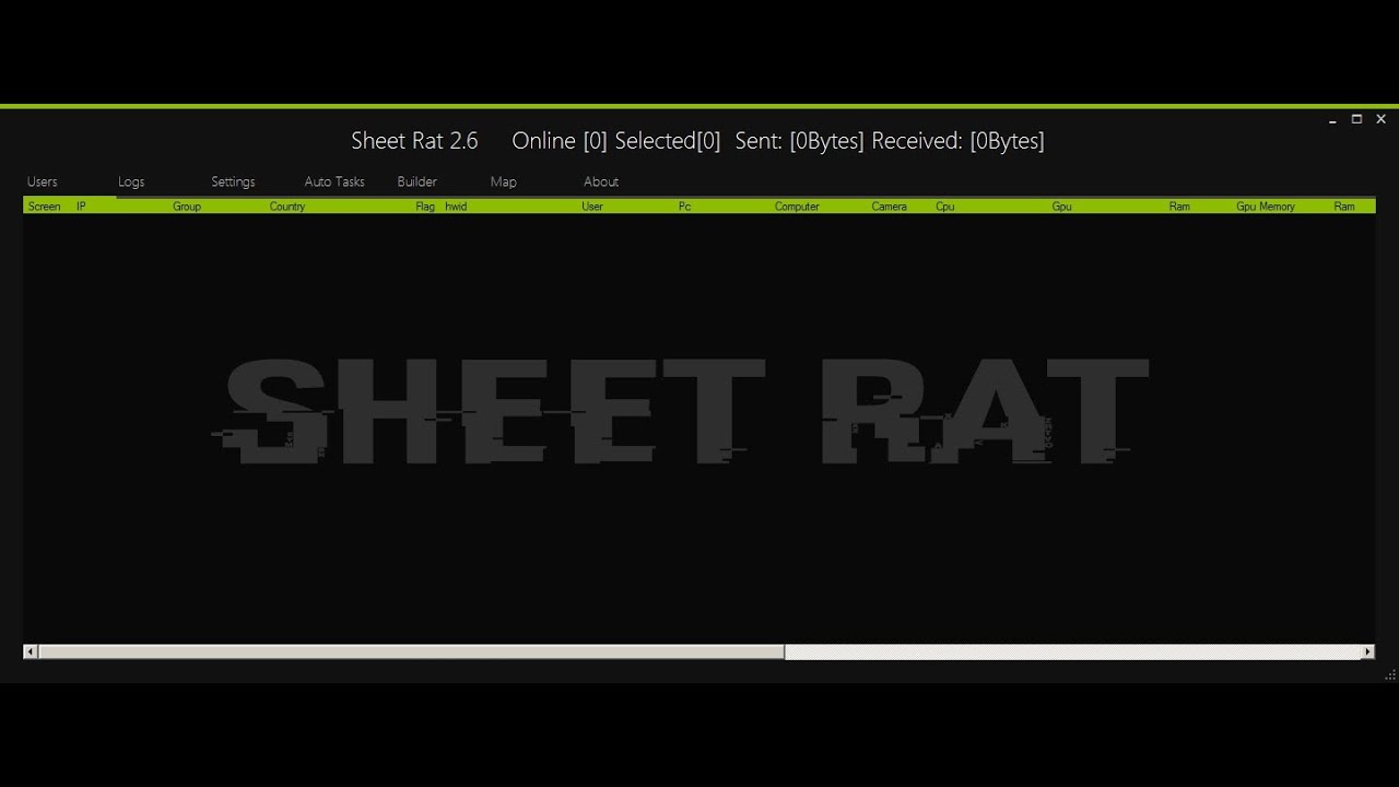 открытие портов и настройка Sheet Rat