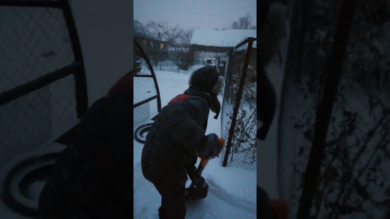 Труд - это сила! Чистим снег на 
