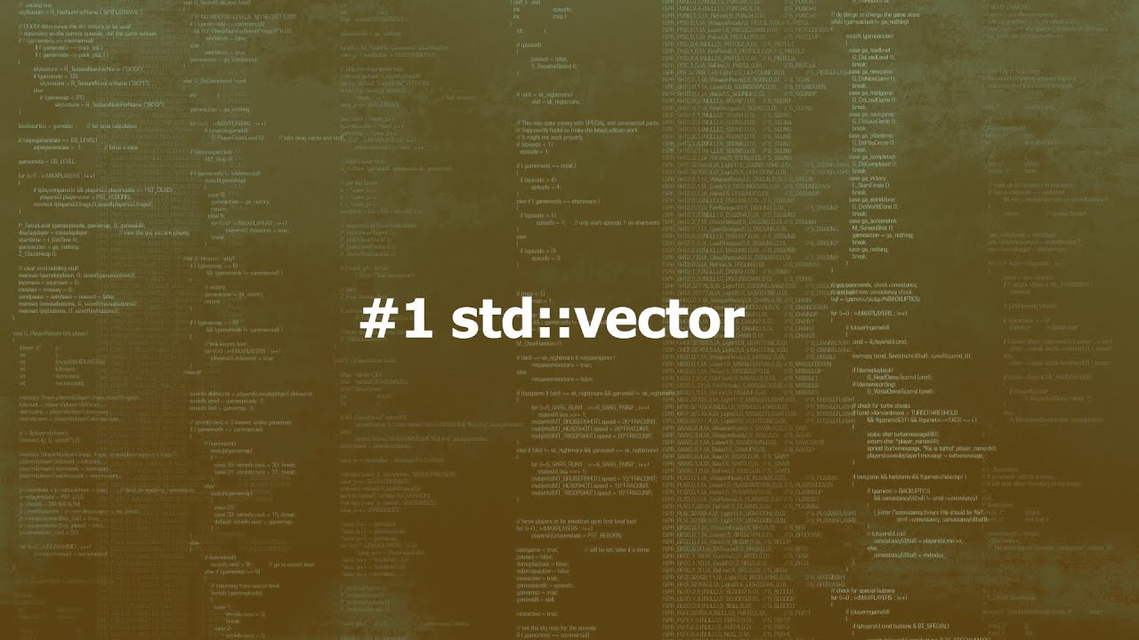 #1 Std::vector