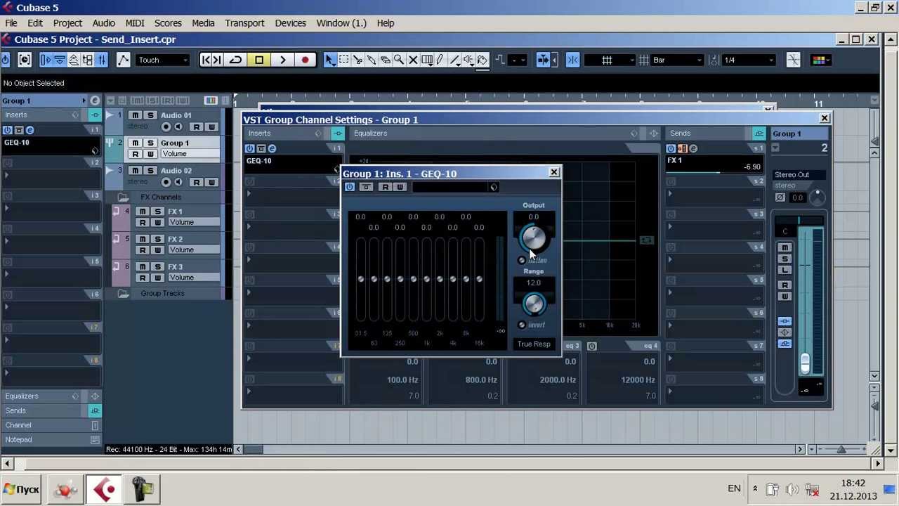 Daw. Send Routing.