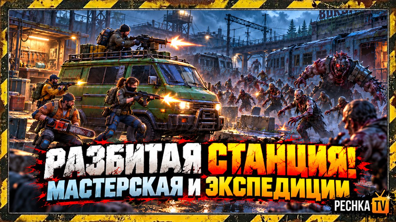ГОРОД-ПРИЗРАК И РАЗБИТАЯ СТАНЦИЯ! МАСТЕРСКАЯ И ЭКСПЕДИЦИИ В LDOE | Pechka TV