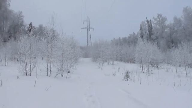 Звук электричества идущий по проводам. Зима 2018года
