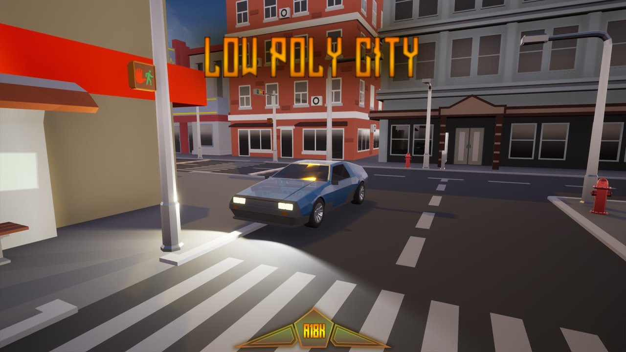 Low Poly City Marketplace