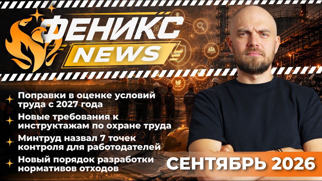 ФЕНИКС NEWS №7 | Охрана труда с 31 августа | СОУТ с 2027 года | Проверки Роструда