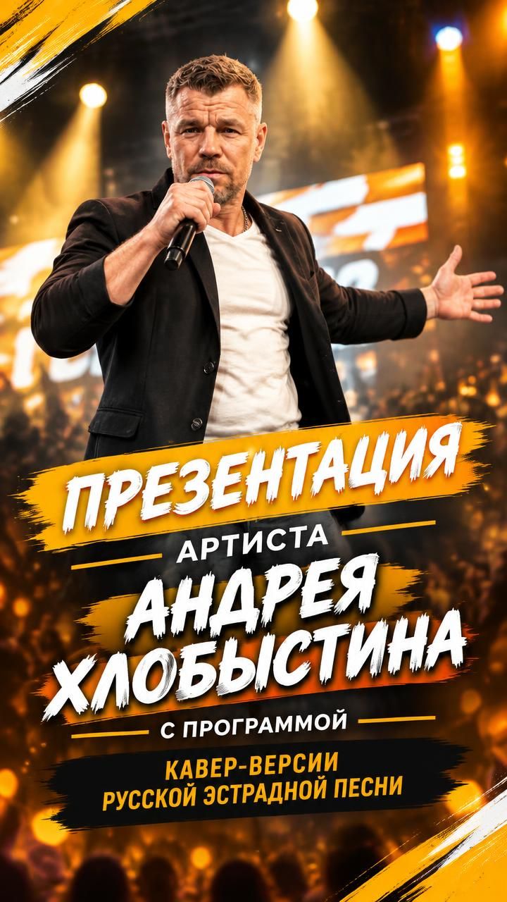 Презентация артиста Андрея Хлобыстина с программой | Кавер-версии русской эстрадной песни