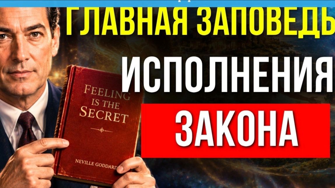 ГЛАВНЫЙ СЕКРЕТ ИСПОЛНЕНИЯ ЗАКОНА!  Невилл Годдард |💥