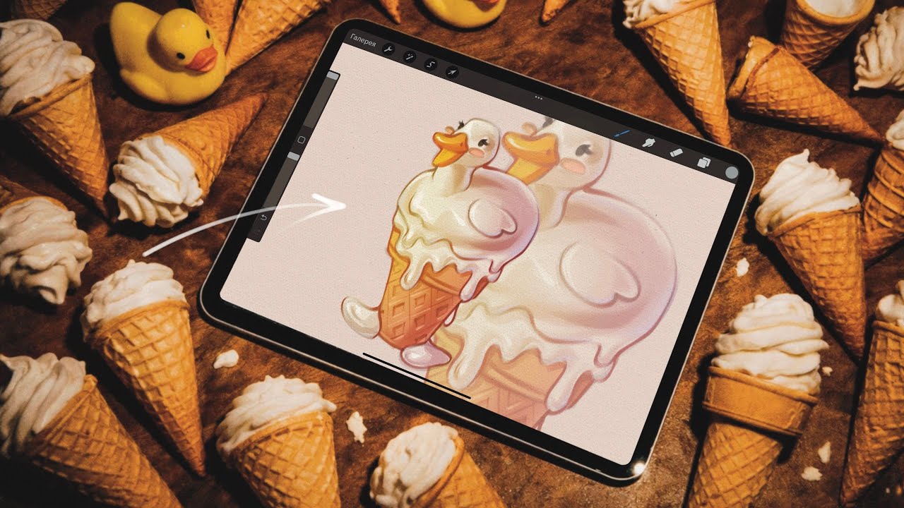 ПОШАГОВО иллюстрация в Procreate ✷ рисуем вместе