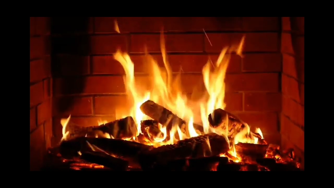 Звуки костра в камине Успокаивающее видео, релакс 🔥красивый рождественский фон на телевизор.