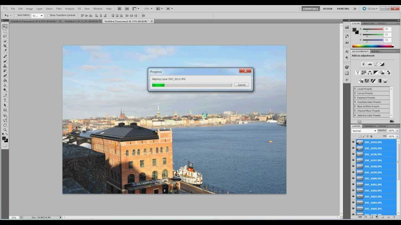 Создание панорамы в photoshop