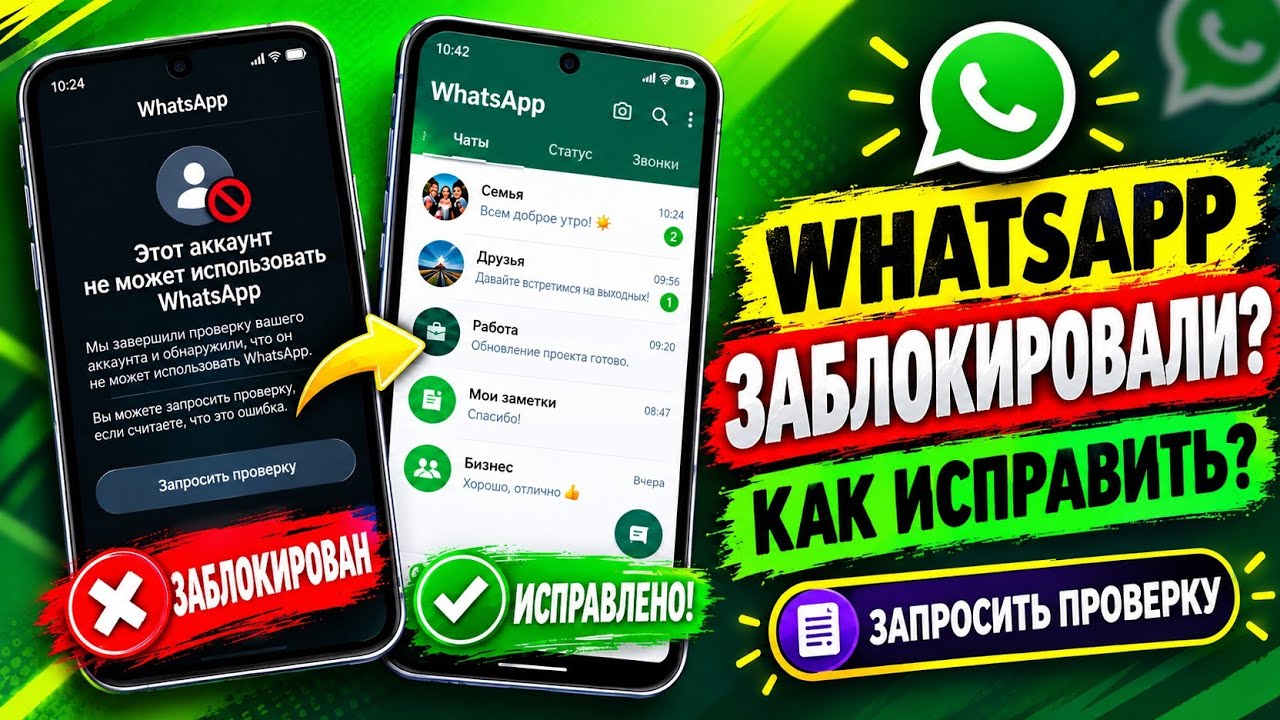 Как исправить бан WhatsApp в 2026 году | WhatsApp заблокирован? Запрос на проверку