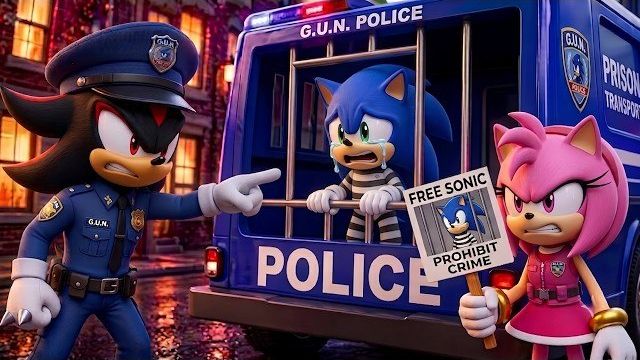 СОНИК СТАНОВИТСЯ ПРЕСТУПНИКОМ? Сможет ли СОНИК сбежать?! | Анимация из Sonic The Hedgehog 3