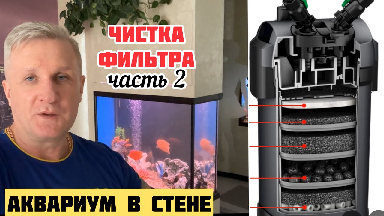 🌟Чистка Фильтр аквариума🌟 Tetra External EX Plus Уход Обзор