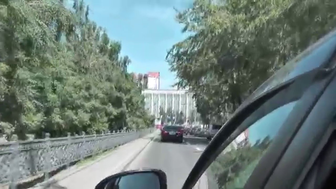Футаж Новосибирск из окна авто Улицы 000523