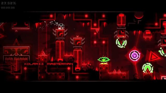 прохожу самые сложные уровни в Geometry Dash под битбокс.( это не я проходил.:(  )