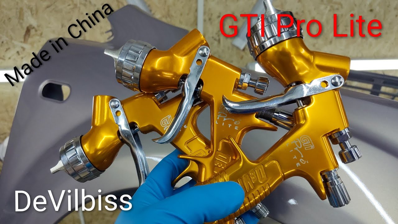 DeVilbiss GTI Pro Lite. Made In China. Сменные воздушные головы.