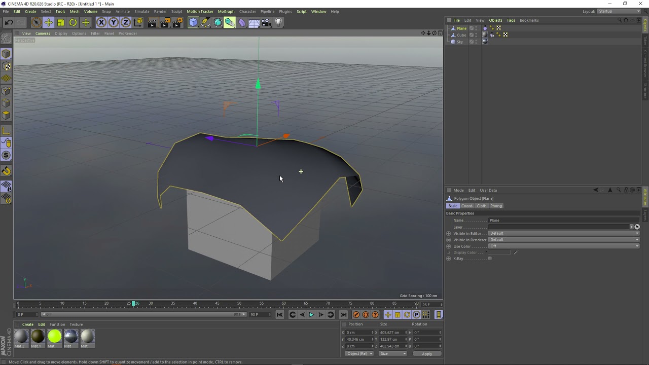 КАК СИМУЛИРОВАТЬ ТКАНЬ В CINEMA 4D 20R