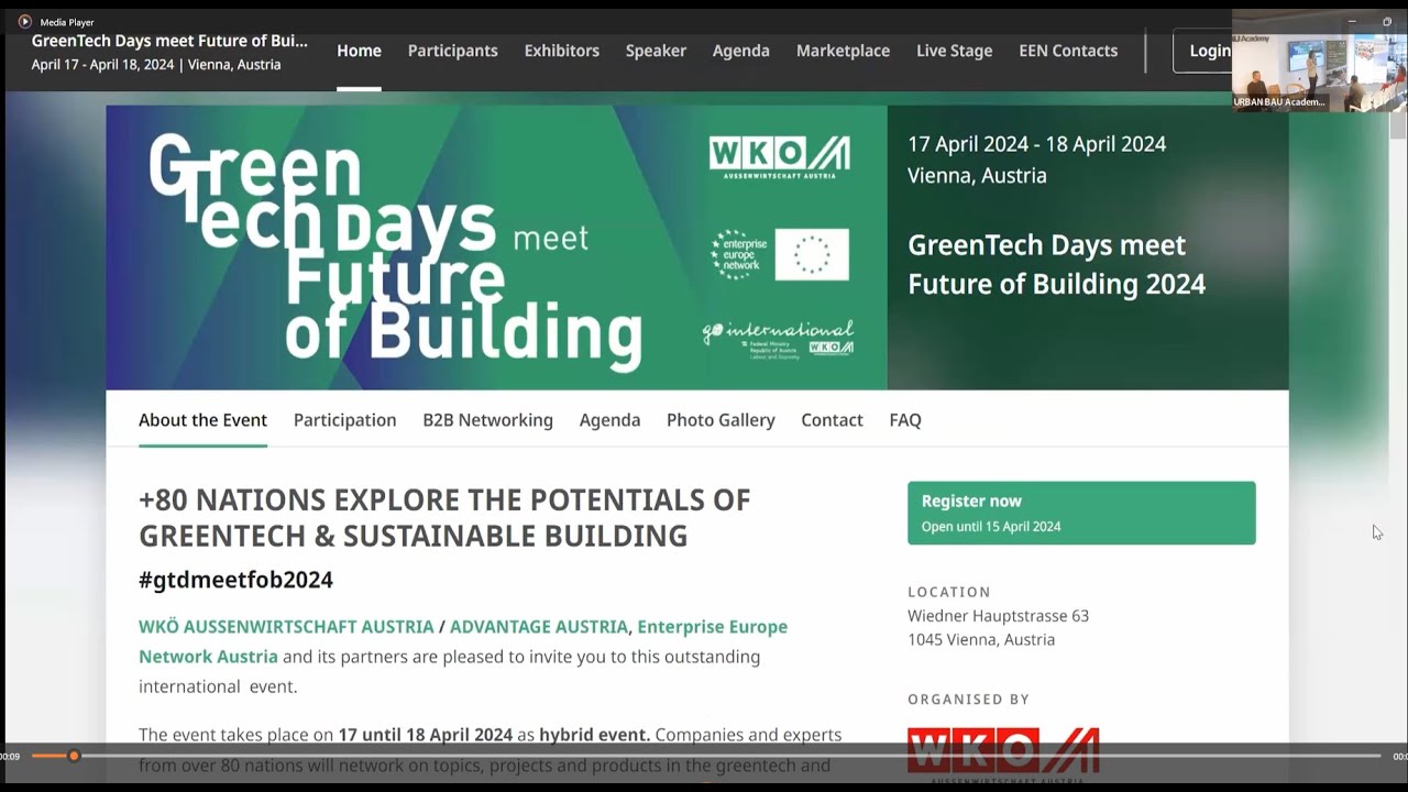 Конгрес “GreenTech Days Meet Future Of Building 2024” | Виена, Петя Галинова, Advantage Austria