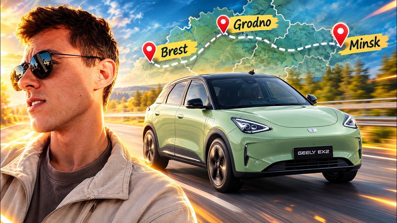 Можно ли доверять Geely EX2 в дальней дороге? Брест - Гродно - Минск за один день.