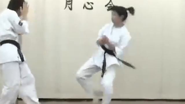 Rina Takeda  - High kick sparring.