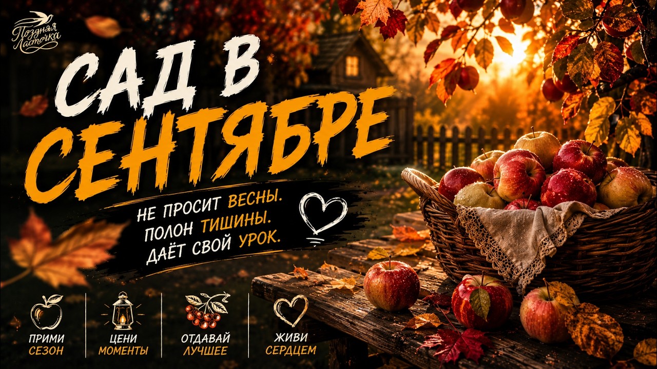 Поздняя ласточка - Сад в сентябре