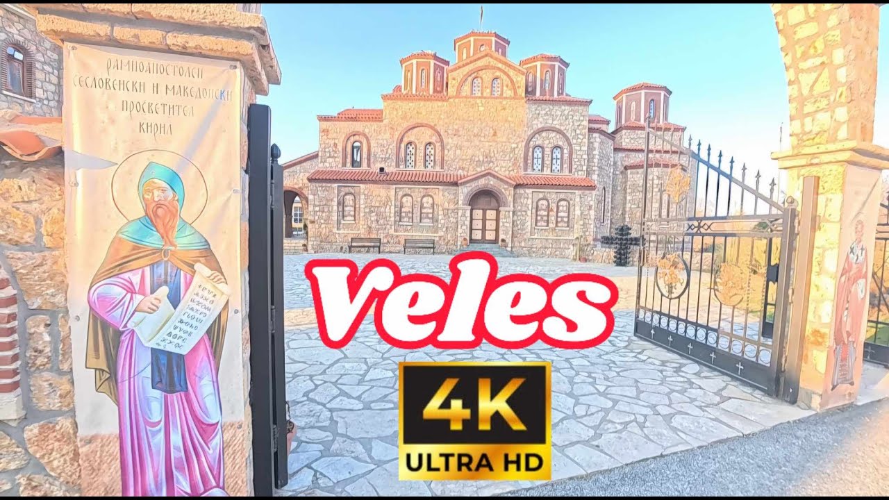 VELES, MACEDONIA 🇲🇰 -WALK TOUR 4K