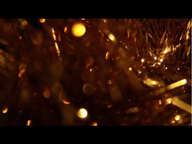 Футаж HD. Короткий Bokeh. 3олотой блеск