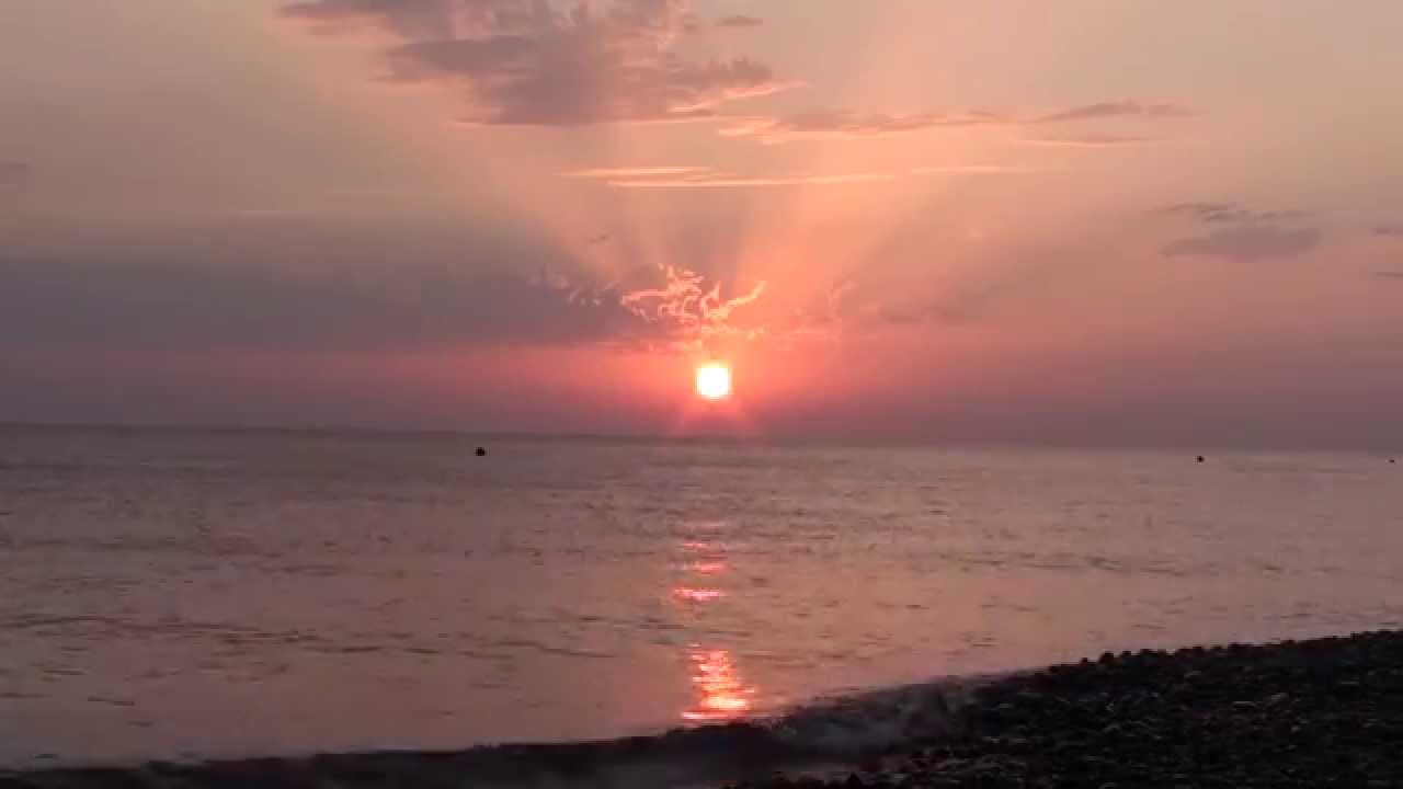 красивый закат солнца....очень