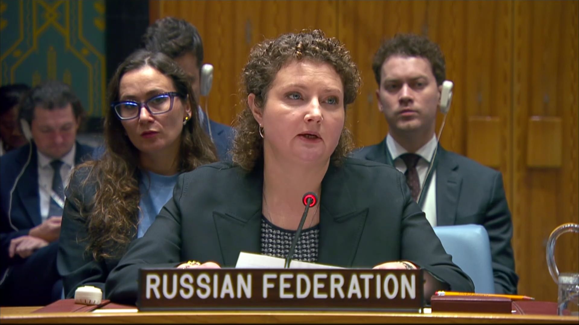 Russia Anna Evstigneeva At A UNSC Briefing On The Situation In The Middle East, September 28, 2026