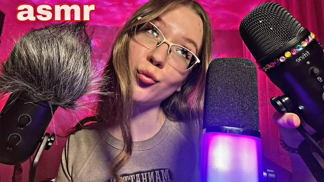 асмр 🎙️ТЕСТ 4-х МИКРОФОНОВ 😱 триггеры • звуки рта ASMR 4 Microphone Test