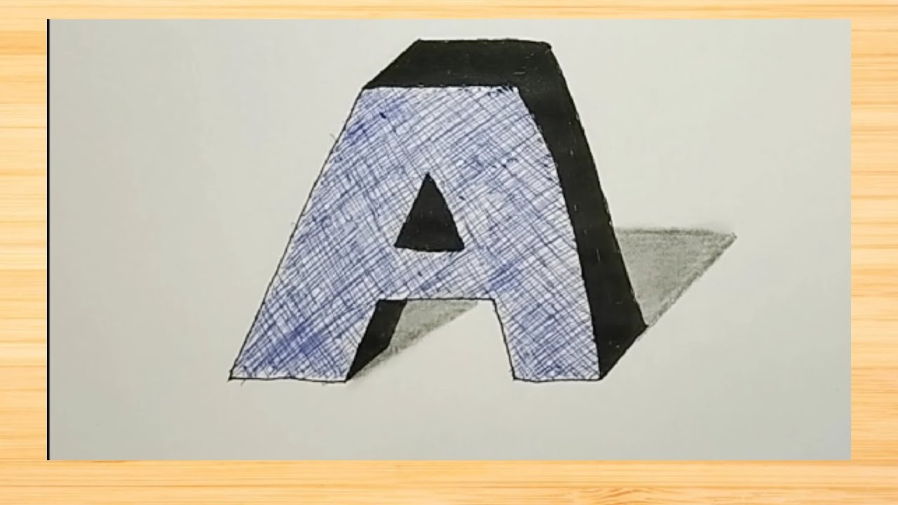How To Draw A Letter A. Как нарисовать букву А