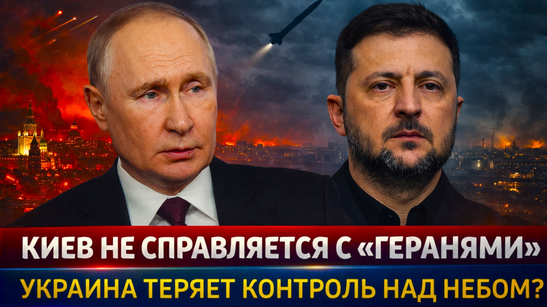 "ЗЕЛЕНСКОМУ припомнили  всё! ПВО Украины не справляется!: КИЕВ теряет небо! ЕС не поможет!"