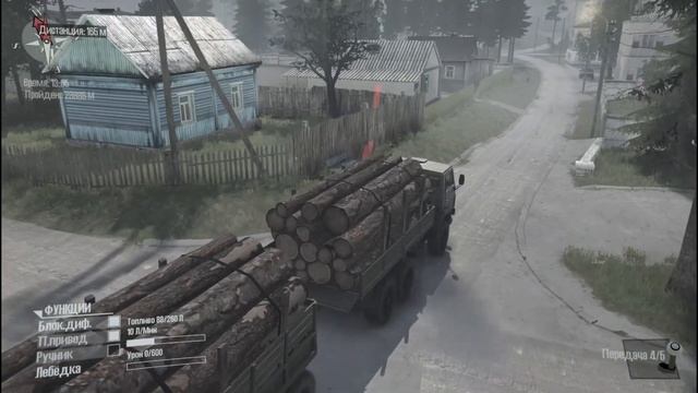 MudRunner Поездка по деревне прохождение #9